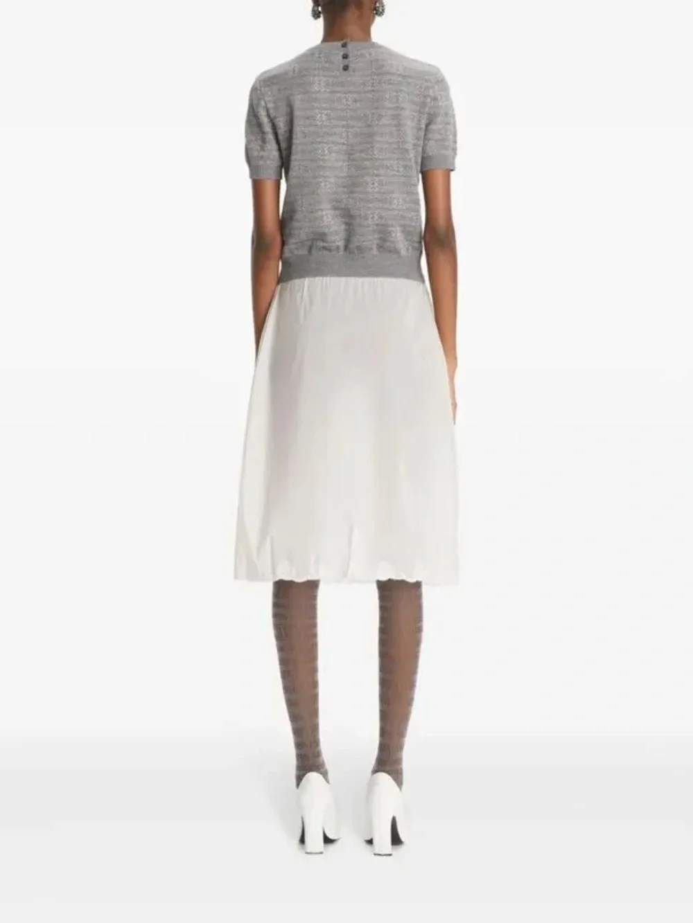 TORY BURCH Sublime Wool Mockneck Short Sleeve‎ Sweater